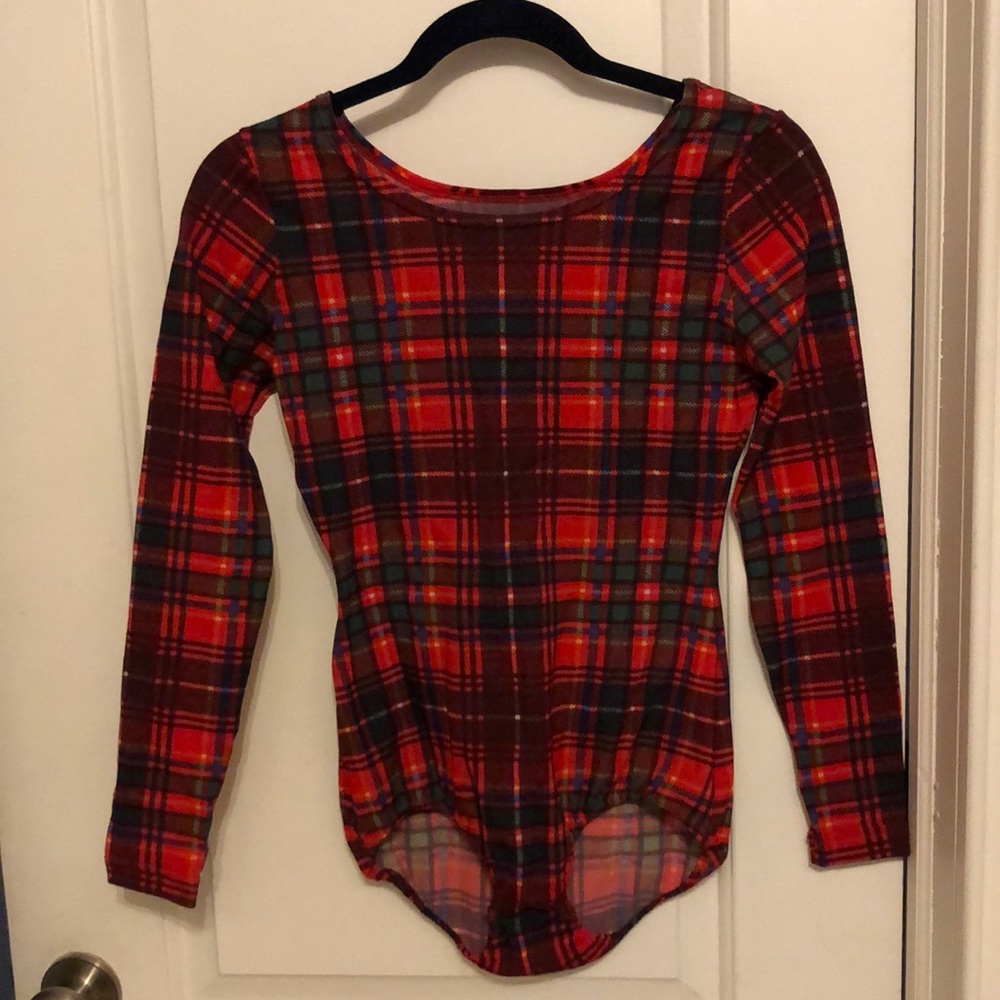 DanSkin red plain bodysuit